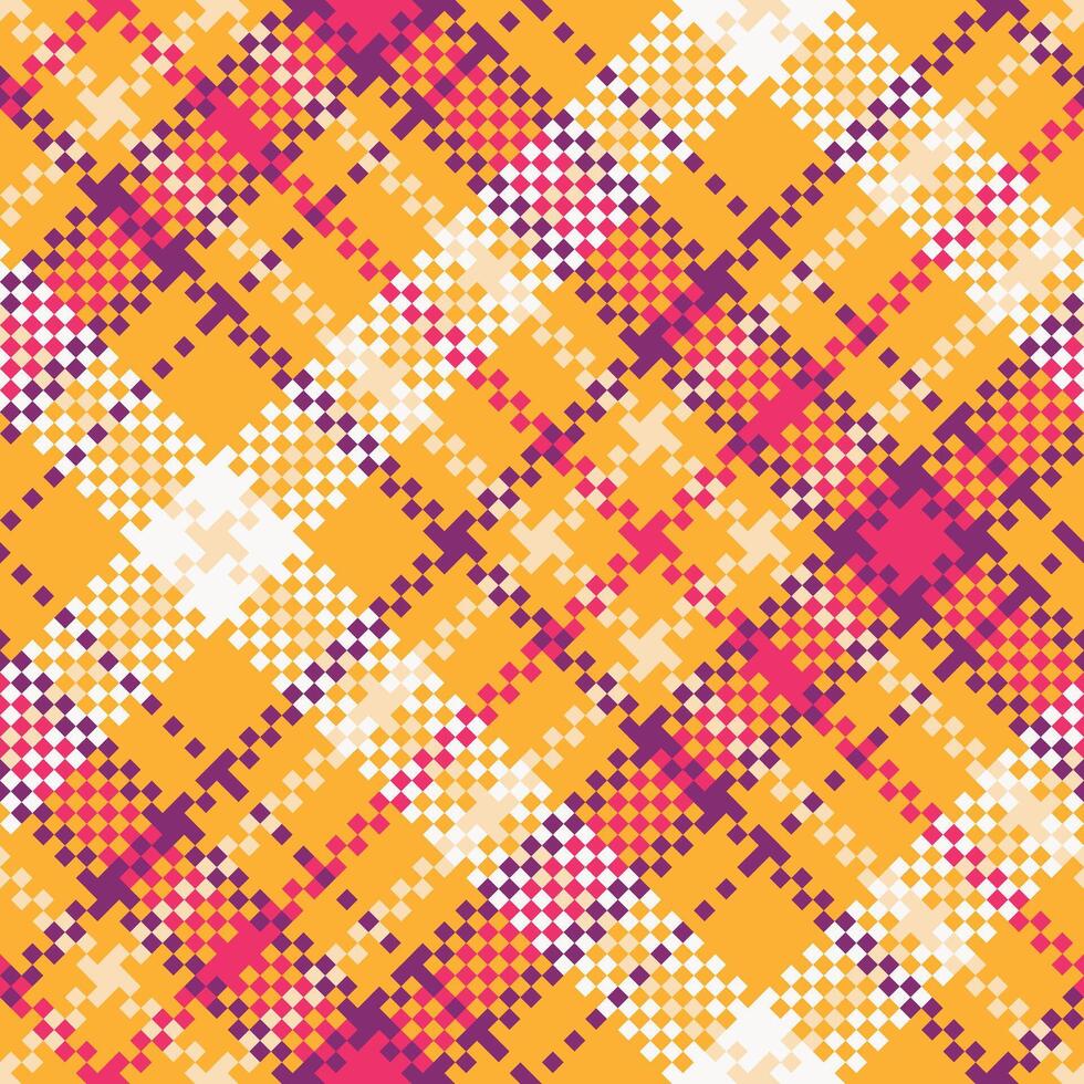 Plaid Patterns Seamless. Checkerboard Pattern Template for Design Ornament. Seamless Fabric Texture. vector