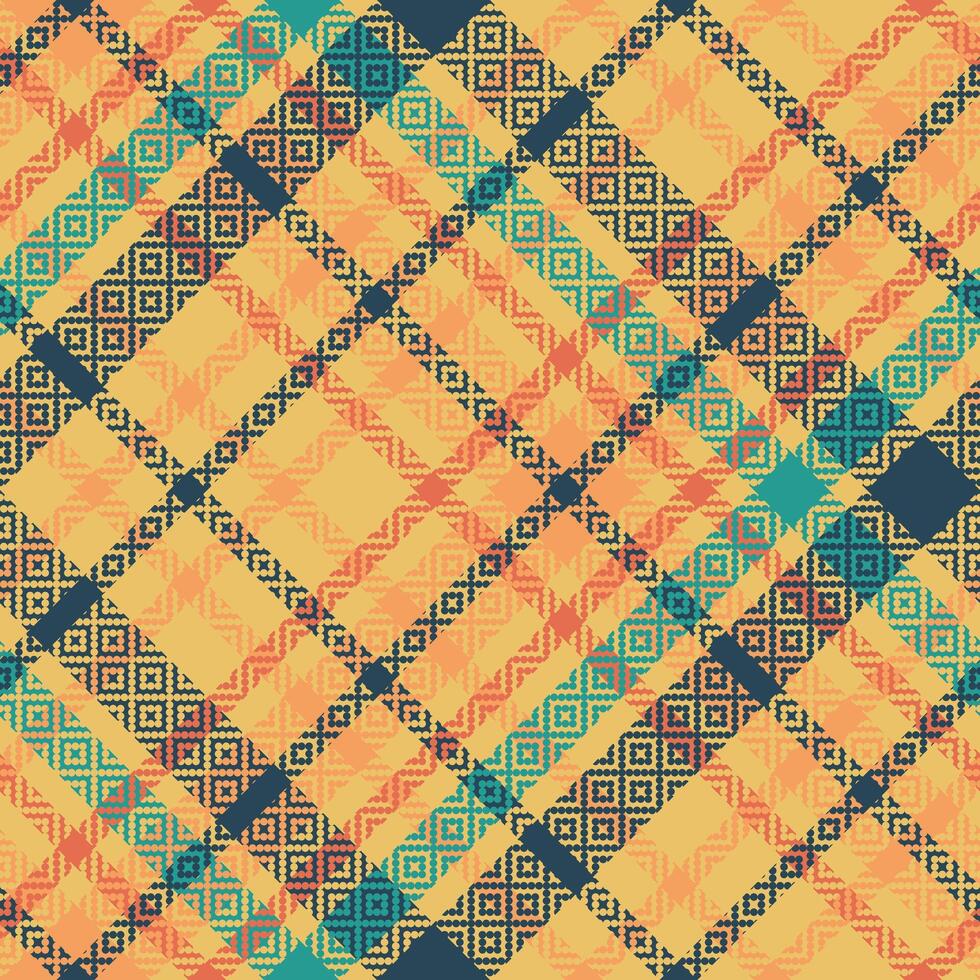 Scottish Tartan Plaid Seamless Pattern, Checkerboard Pattern. Traditional Scottish Woven Fabric. Lumberjack Shirt Flannel Textile. Pattern Tile Swatch Included. vector