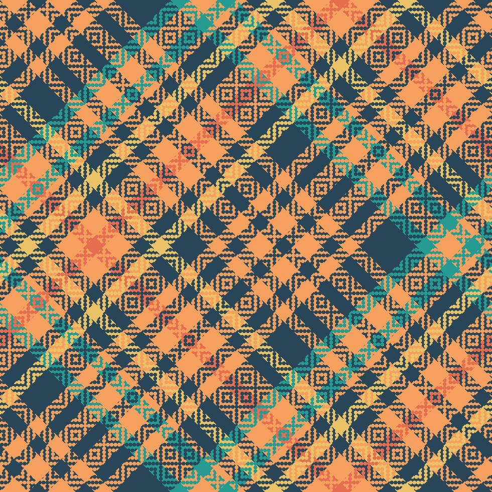 Scottish Tartan Plaid Seamless Pattern, Checkerboard Pattern. Seamless Tartan Illustration Set for Scarf, Blanket, Other Modern Spring Summer Autumn Winter Holiday Fabric Print. vector