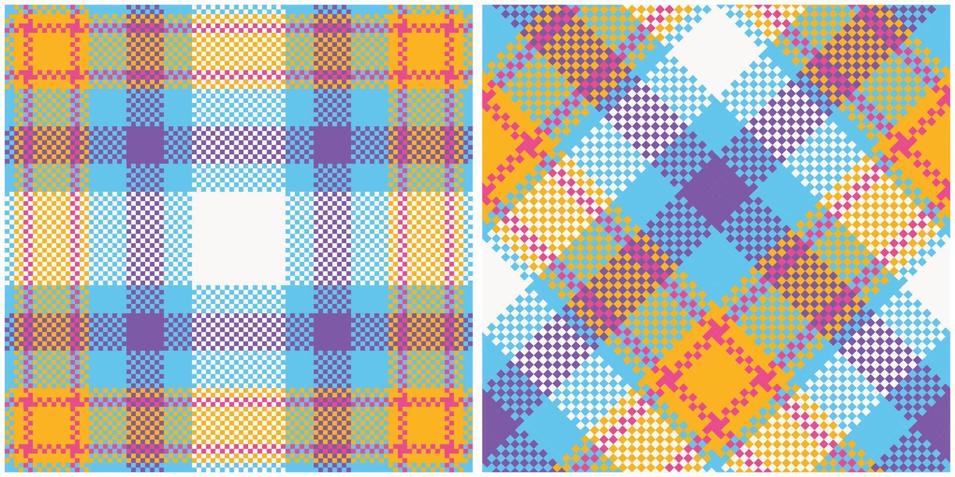 Plaids Pattern Seamless. Checker Pattern Traditional Scottish Woven Fabric. Lumberjack Shirt Flannel Textile. Pattern Tile Swatch Included. vector