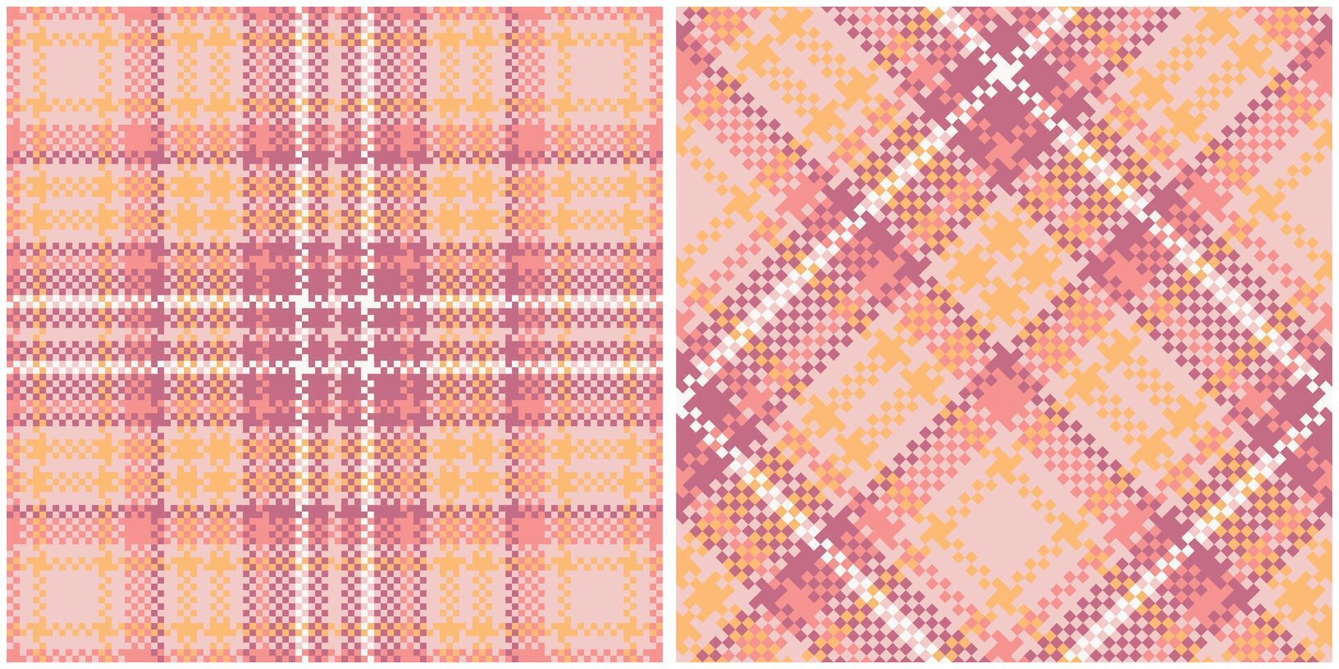 Plaids Pattern Seamless. Gingham Patterns Traditional Scottish Woven Fabric. Lumberjack Shirt Flannel Textile. Pattern Tile Swatch Included. vector