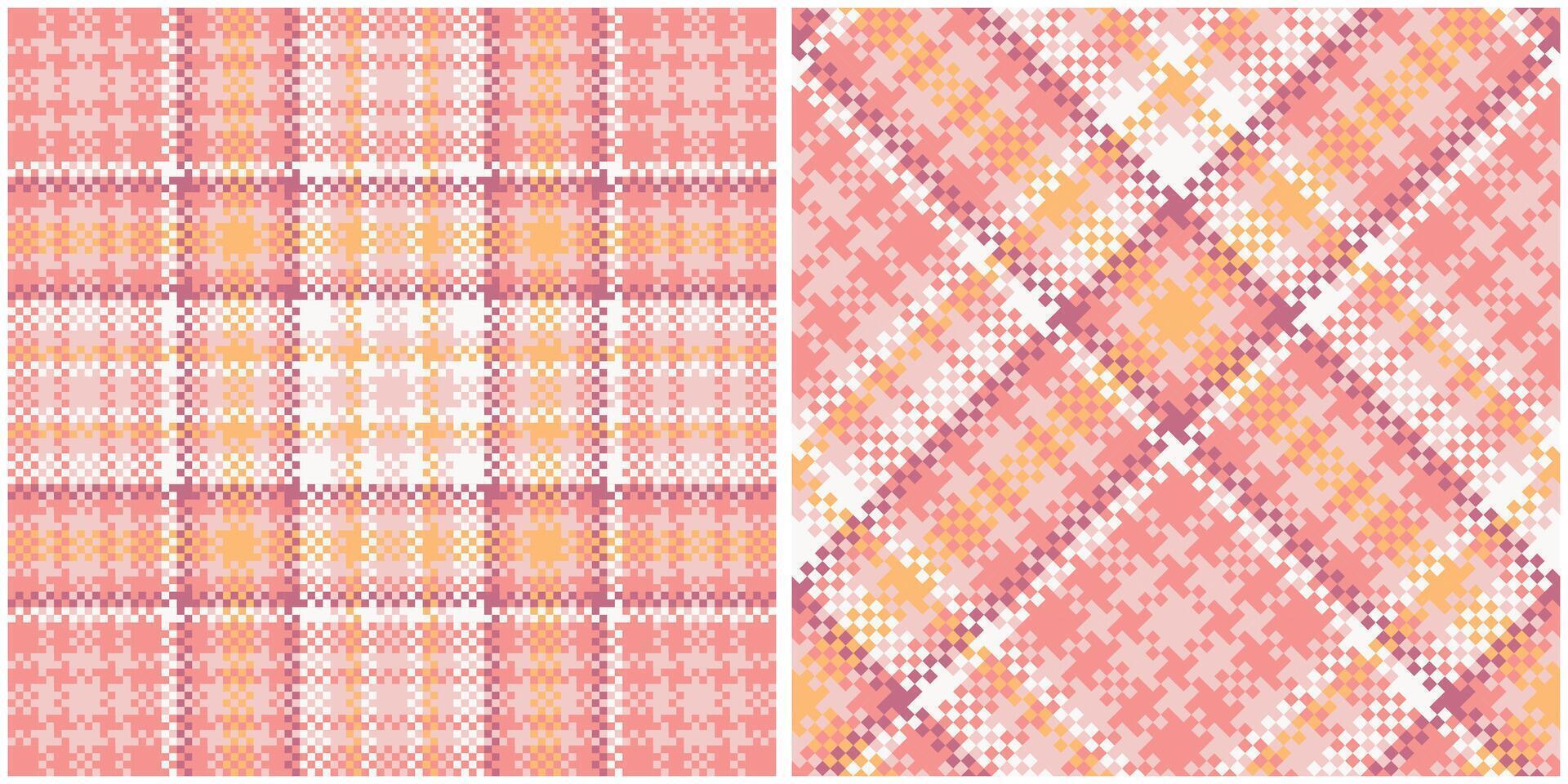 Plaids Pattern Seamless. Checkerboard Pattern Seamless Tartan Illustration Set for Scarf, Blanket, Other Modern Spring Summer Autumn Winter Holiday Fabric Print. vector