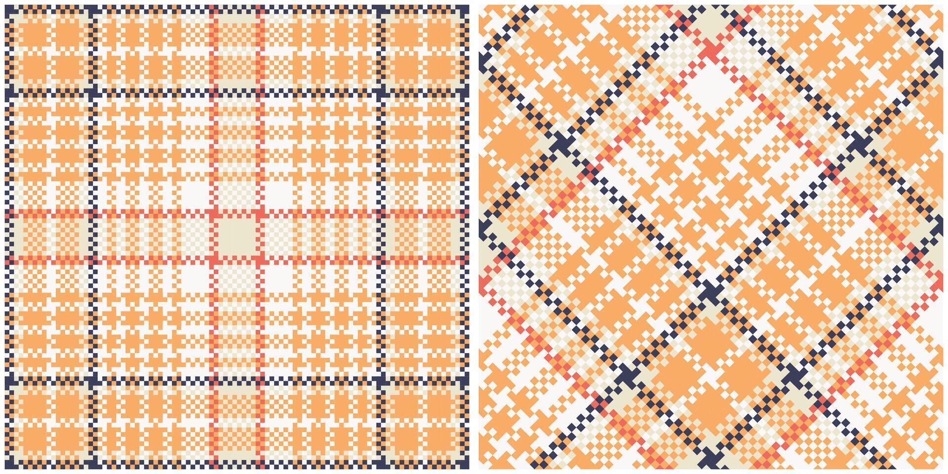 Plaid Pattern Seamless. Checkerboard Pattern Template for Design Ornament. Seamless Fabric Texture. vector