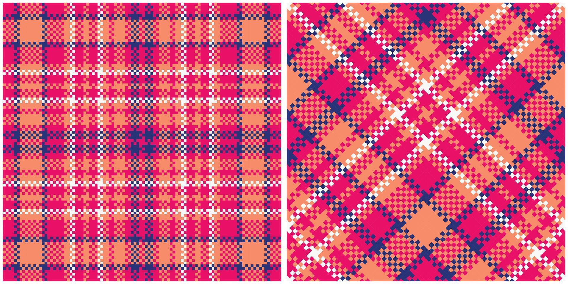 Plaid Pattern Seamless. Tartan Plaid Seamless Pattern. Traditional Scottish Woven Fabric. Lumberjack Shirt Flannel Textile. Pattern Tile Swatch Included. vector