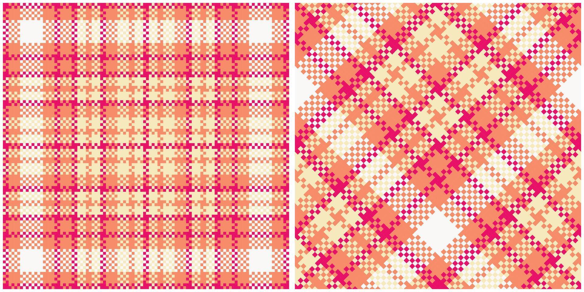 Plaid Pattern Seamless. Tartan Plaid Seamless Pattern. Seamless Tartan Illustration Set for Scarf, Blanket, Other Modern Spring Summer Autumn Winter Holiday Fabric Print. vector
