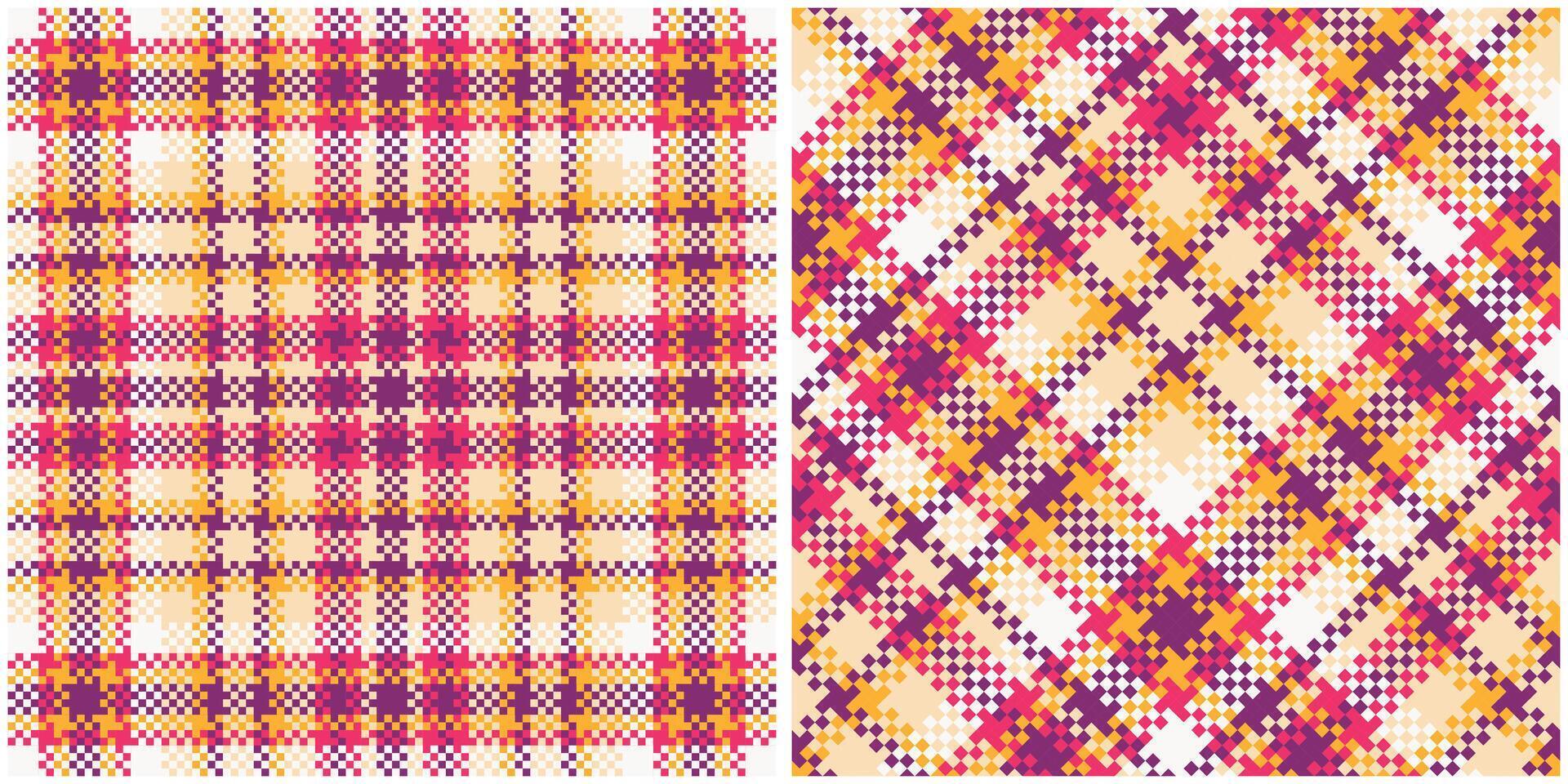 Plaid Patterns Seamless. Checker Pattern Traditional Scottish Woven Fabric. Lumberjack Shirt Flannel Textile. Pattern Tile Swatch Included. vector