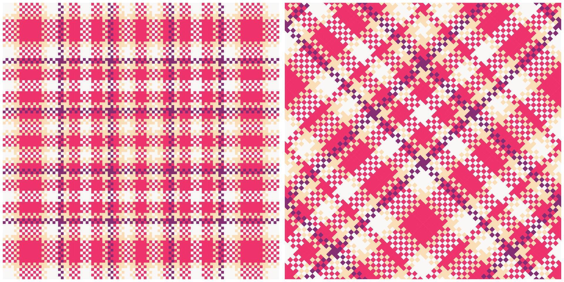 Plaid Pattern Seamless. Abstract Check Plaid Pattern Template for Design Ornament. Seamless Fabric Texture. vector