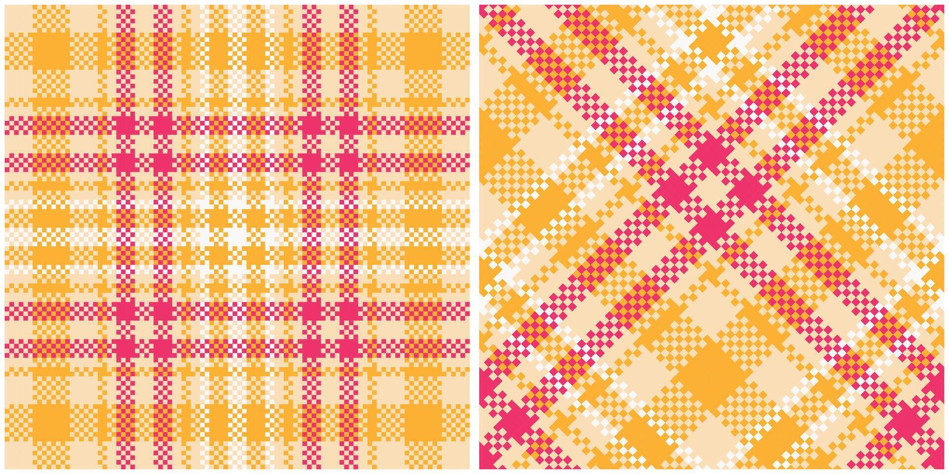 Plaid Pattern Seamless. Abstract Check Plaid Pattern Seamless. Tartan Illustration Set for Scarf, Blanket, Other Modern Spring Summer Autumn Winter Holiday Fabric Print. vector