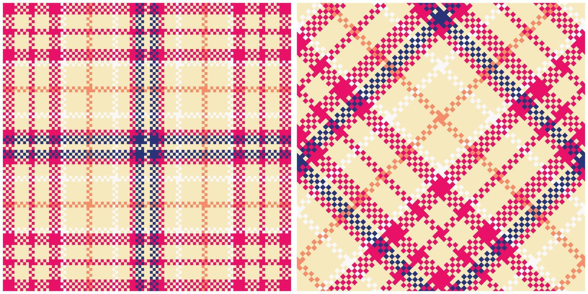Plaid Pattern Seamless. Tartan Plaid Seamless Pattern. Template for Design Ornament. Seamless Fabric Texture. vector