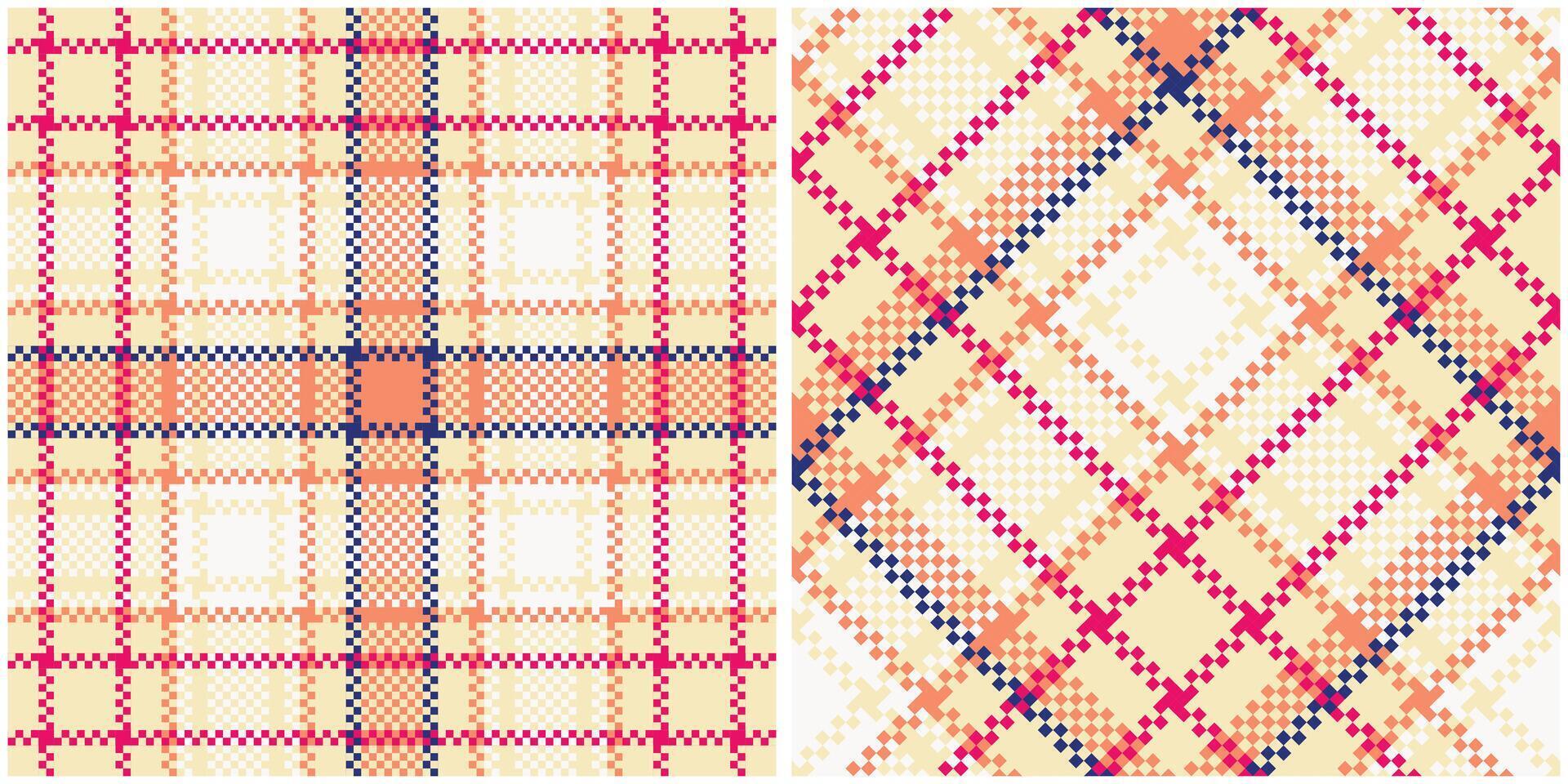 Plaid Pattern Seamless. Traditional Scottish Checkered Background. Seamless Tartan Illustration Set for Scarf, Blanket, Other Modern Spring Summer Autumn Winter Holiday Fabric Print. vector