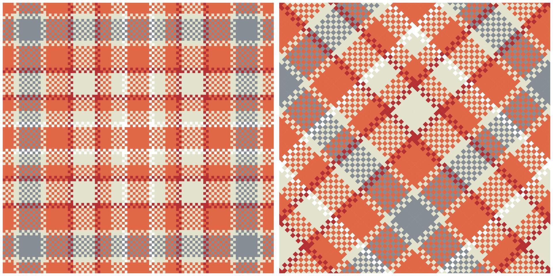 Tartan Pattern Seamless. Pastel Gingham Patterns Seamless Tartan Illustration Set for Scarf, Blanket, Other Modern Spring Summer Autumn Winter Holiday Fabric Print. vector