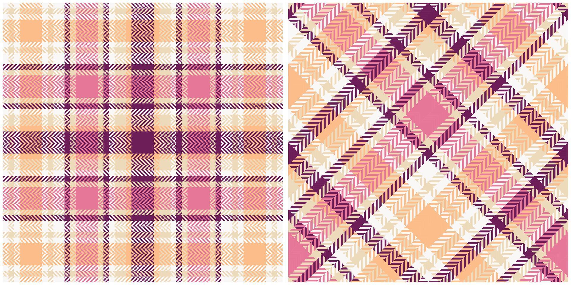 Plaid Patterns Seamless. Tartan Plaid Seamless Pattern. Seamless Tartan Illustration Set for Scarf, Blanket, Other Modern Spring Summer Autumn Winter Holiday Fabric Print. vector