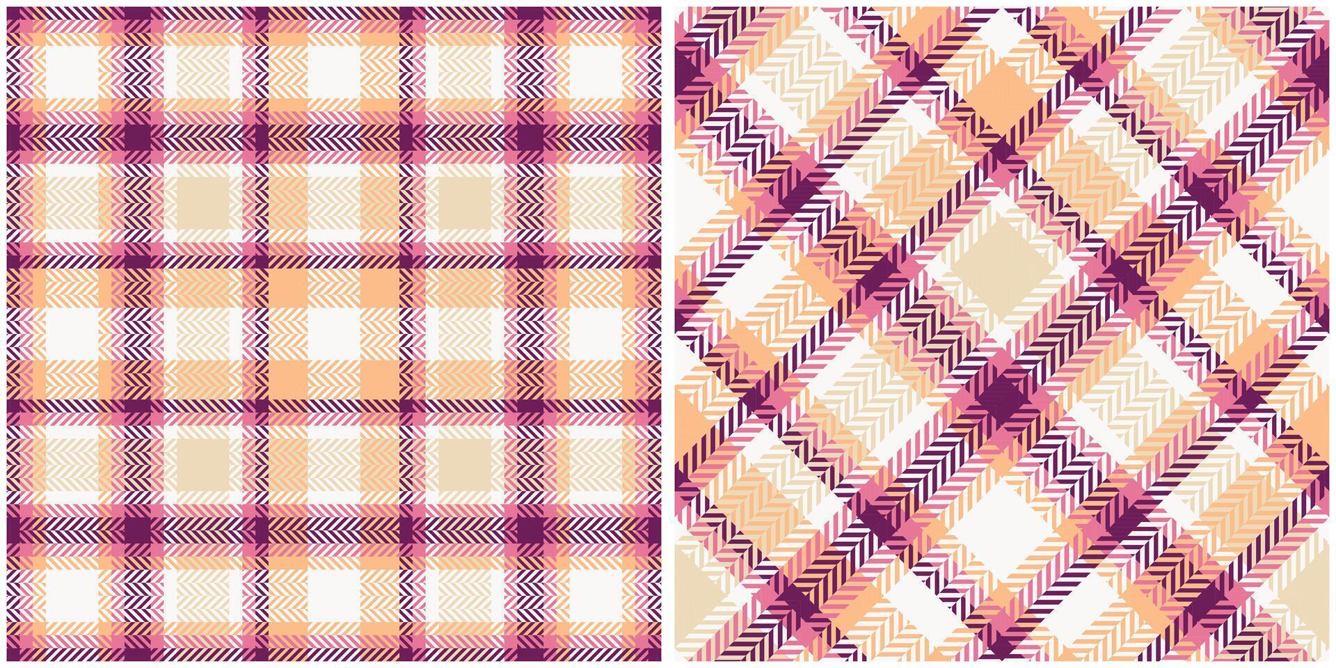 Plaid Patterns Seamless. Classic Scottish Tartan Design. Seamless Tartan Illustration Set for Scarf, Blanket, Other Modern Spring Summer Autumn Winter Holiday Fabric Print. vector