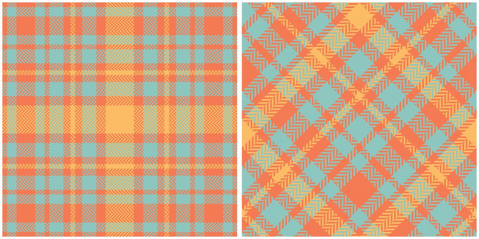 Scottish Tartan Pattern. Checkerboard Pattern Seamless Tartan Illustration Set for Scarf, Blanket, Other Modern Spring Summer Autumn Winter Holiday Fabric Print. vector