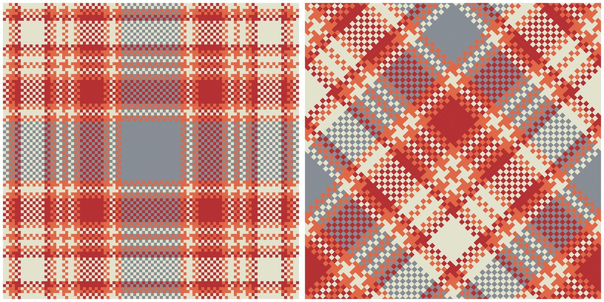 Tartan Pattern Seamless. Pastel Scottish Tartan Pattern Template for Design Ornament. Seamless Fabric Texture. vector