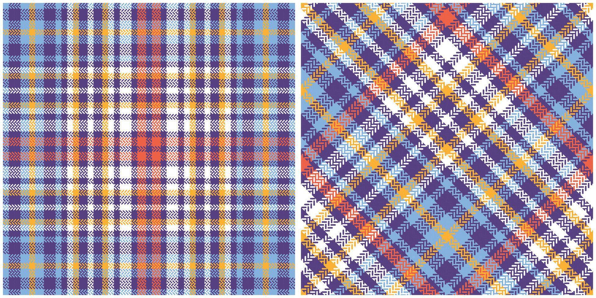 Scottish Tartan Pattern. Tartan Plaid Seamless Pattern. Seamless Tartan Illustration Set for Scarf, Blanket, Other Modern Spring Summer Autumn Winter Holiday Fabric Print. vector