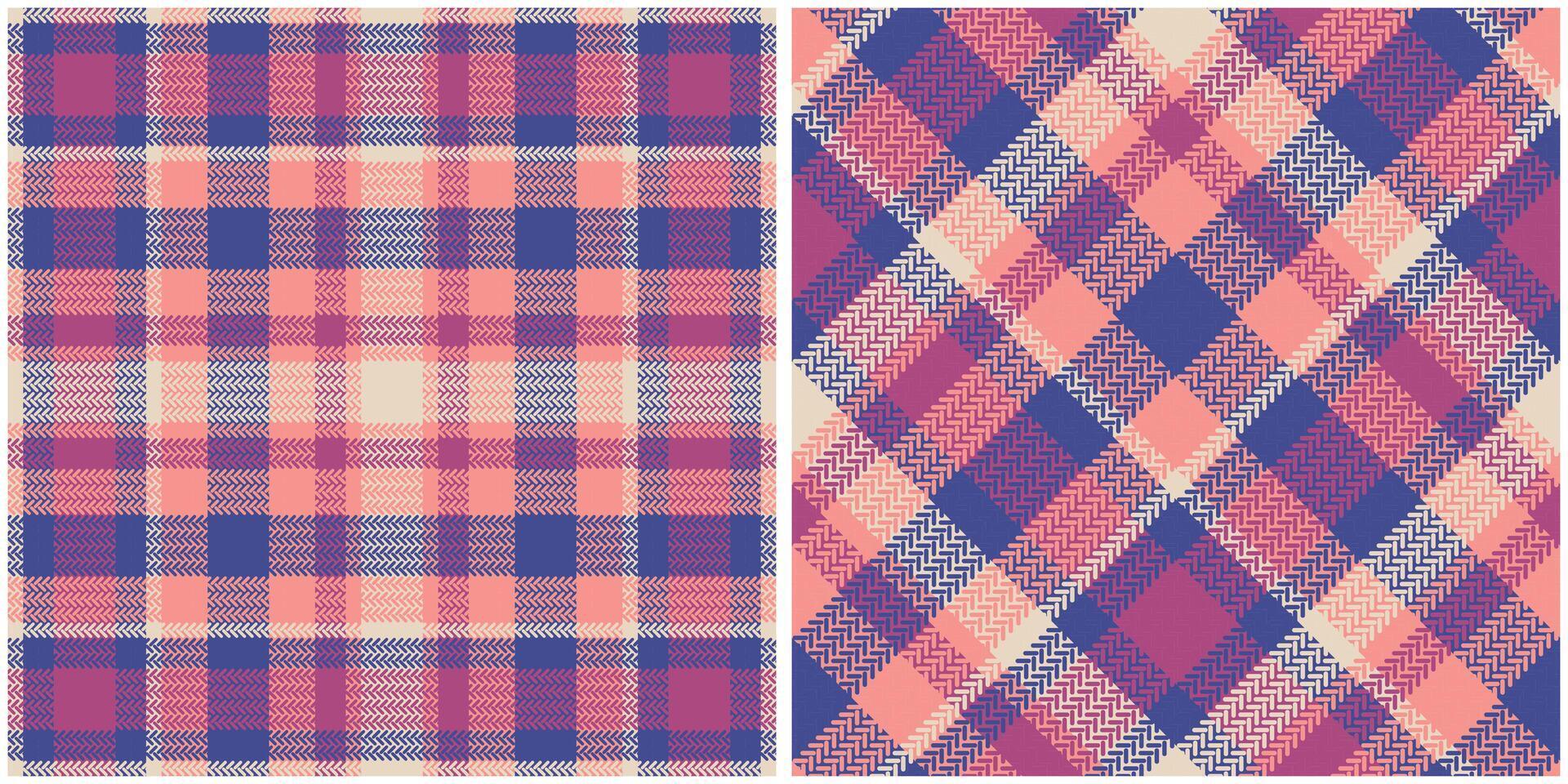 Scottish Tartan Seamless Pattern. Checker Pattern Seamless Tartan Illustration Set for Scarf, Blanket, Other Modern Spring Summer Autumn Winter Holiday Fabric Print. vector