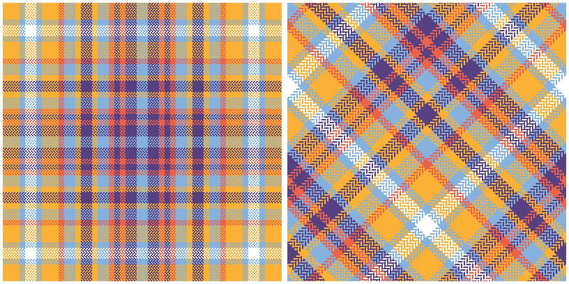 Scottish Tartan Pattern. Scottish Plaid, Seamless Tartan Illustration Set for Scarf, Blanket, Other Modern Spring Summer Autumn Winter Holiday Fabric Print. vector