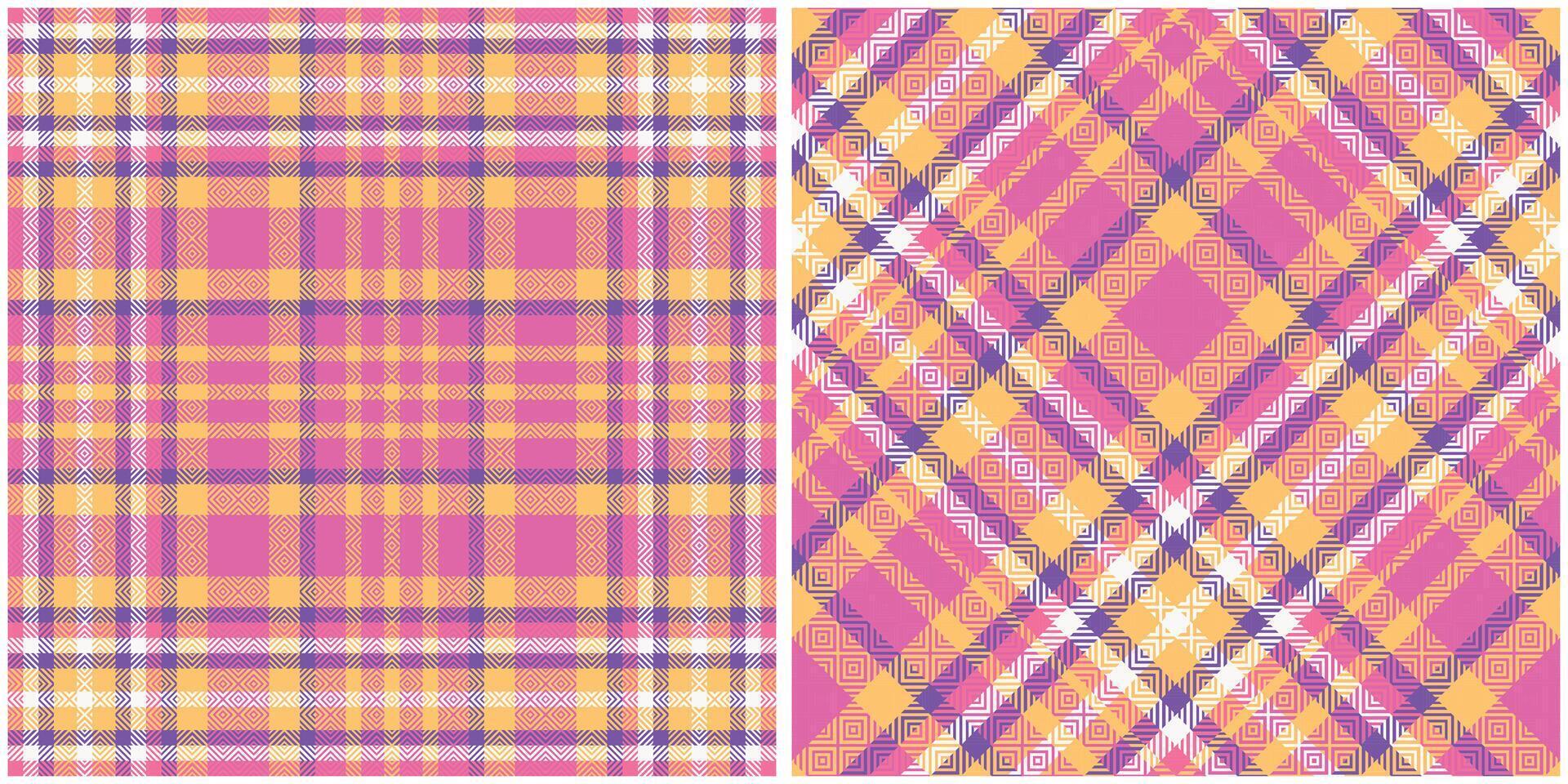 Tartan Plaid Seamless Pattern. Checker Pattern. Seamless Tartan Illustration Set for Scarf, Blanket, Other Modern Spring Summer Autumn Winter Holiday Fabric Print. vector