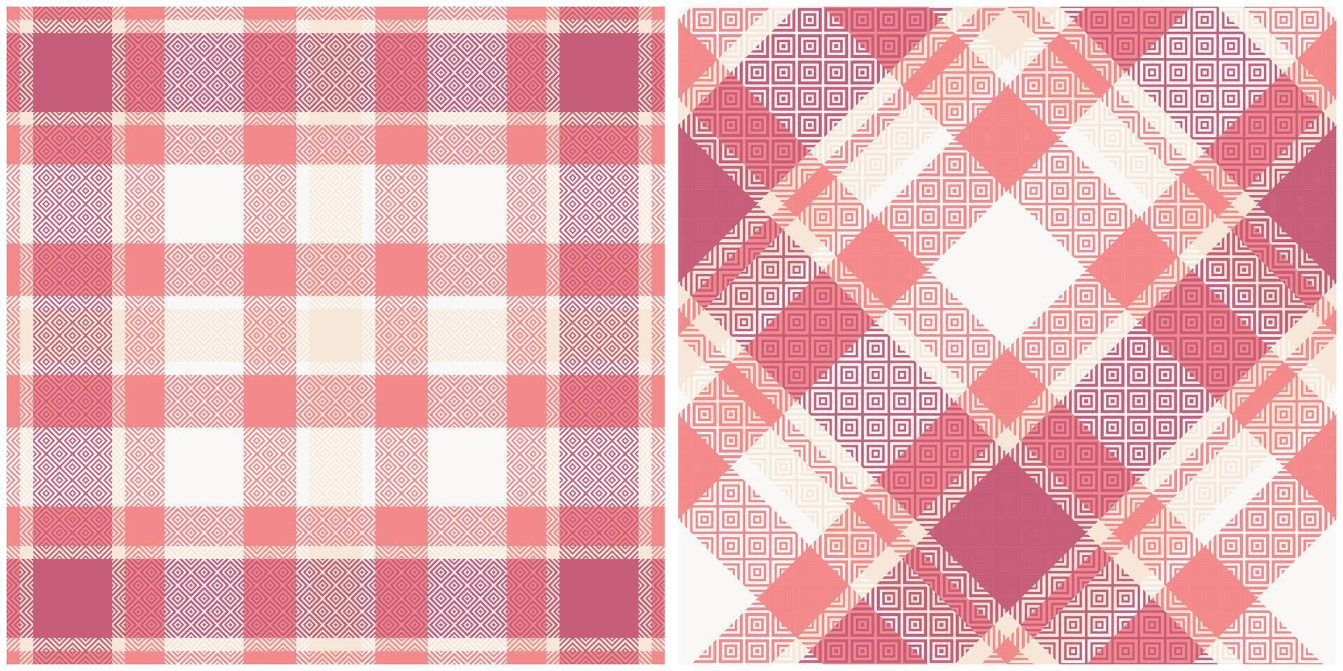 Tartan Plaid Seamless Pattern. Checkerboard Pattern. Seamless Tartan Illustration Set for Scarf, Blanket, Other Modern Spring Summer Autumn Winter Holiday Fabric Print. vector