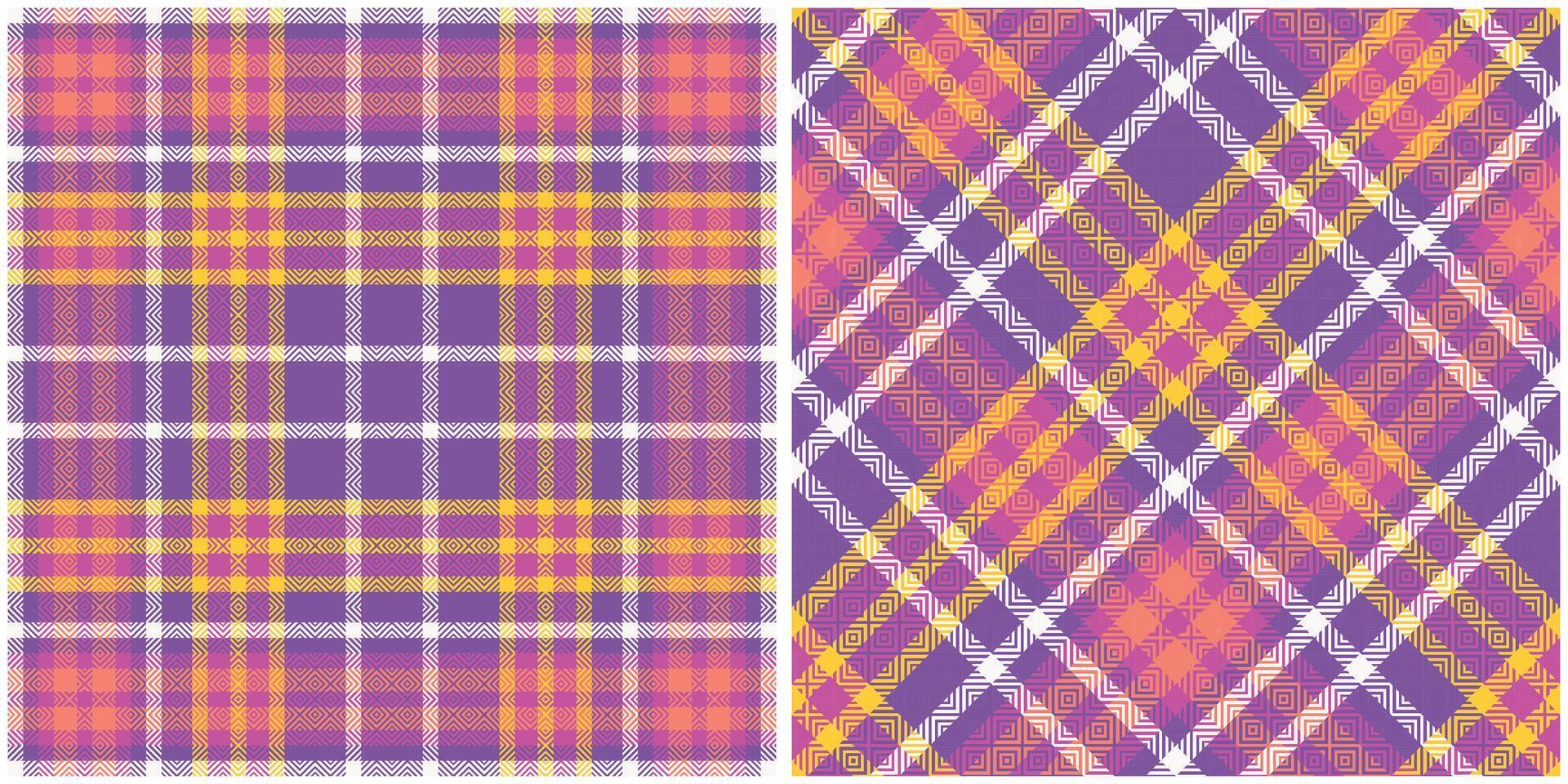 Tartan Plaid Seamless Pattern. Classic Plaid Tartan. Seamless Tartan Illustration Set for Scarf, Blanket, Other Modern Spring Summer Autumn Winter Holiday Fabric Print. vector