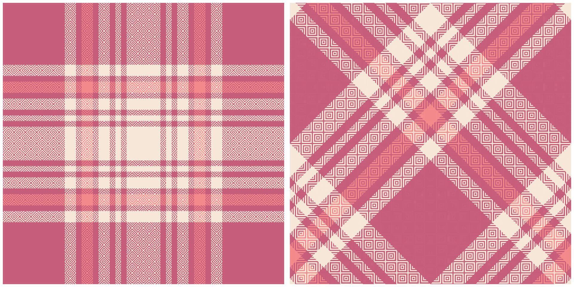 Tartan Plaid Seamless Pattern. Gingham Patterns. Seamless Tartan Illustration Set for Scarf, Blanket, Other Modern Spring Summer Autumn Winter Holiday Fabric Print. vector