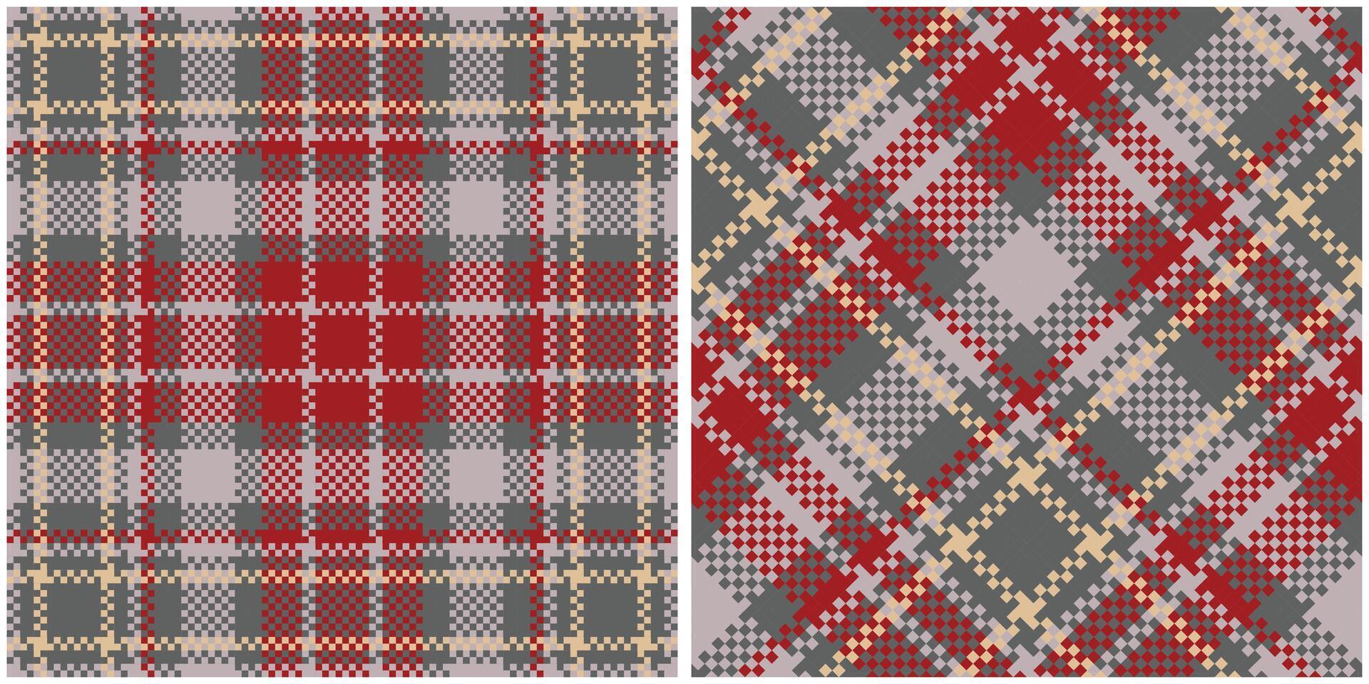 Tartan Pattern Seamless. Pastel Classic Pastel Scottish Tartan Design. Traditional Pastel Scottish Woven Fabric. Lumberjack Shirt Flannel Textile. Pattern Tile Swatch Included. vector