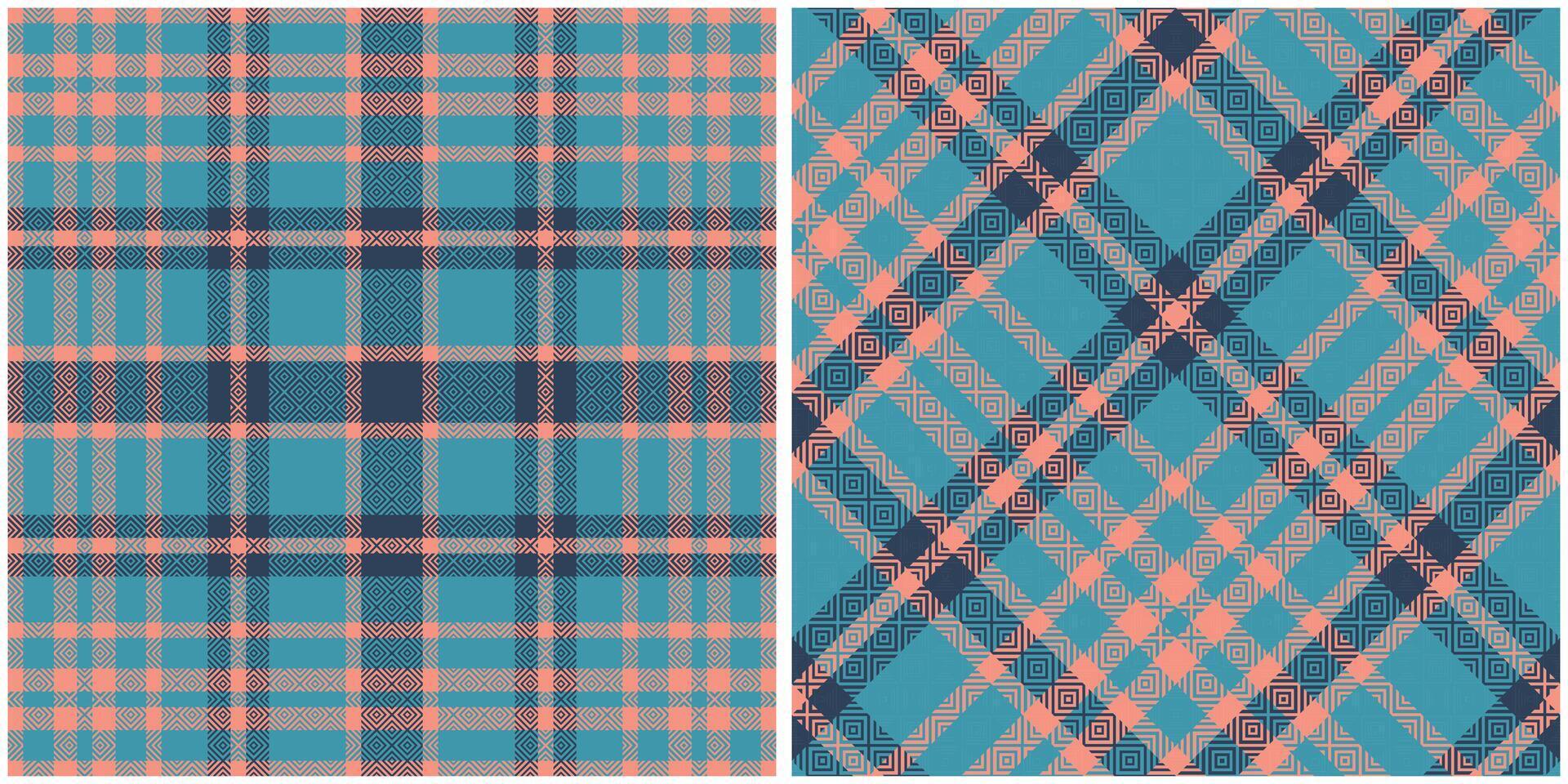 Classic Scottish Tartan Design. Scottish Tartan Seamless Pattern. Seamless Tartan Illustration Set for Scarf, Blanket, Other Modern Spring Summer Autumn Winter Holiday Fabric Print. vector