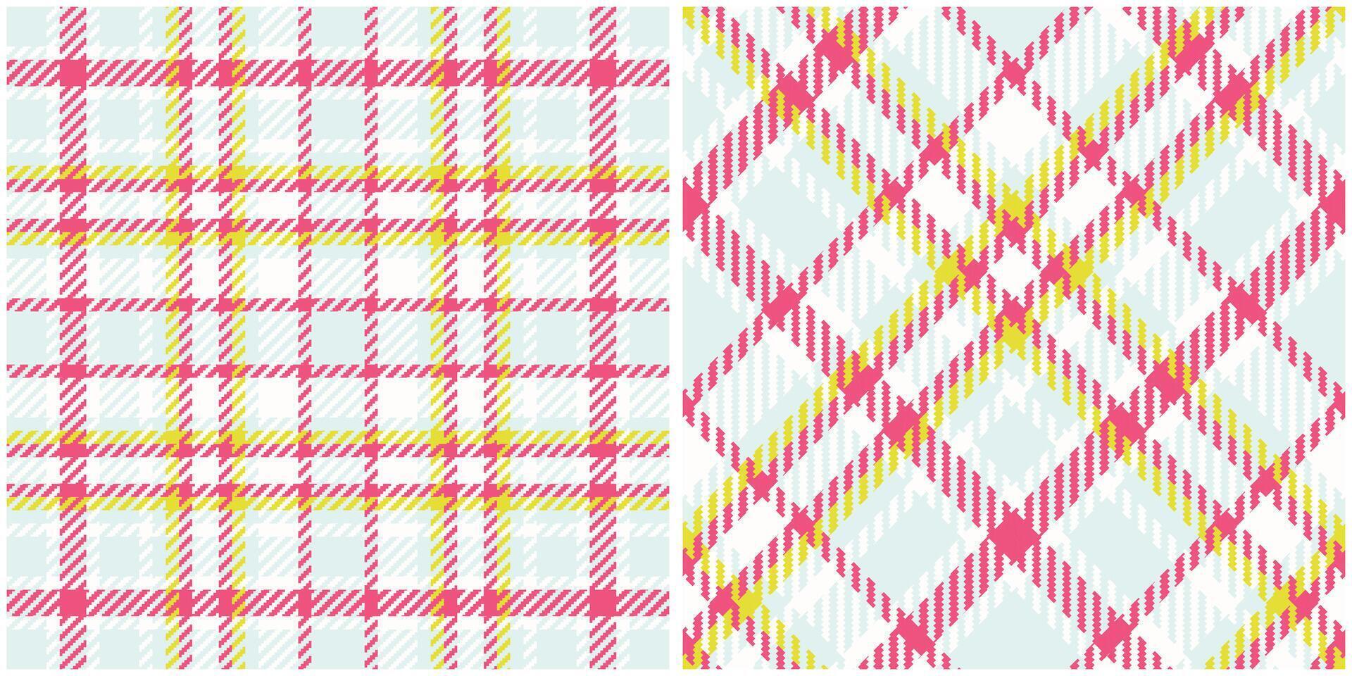 Tartan Plaid Seamless Pattern. Tartan Seamless Pattern. Seamless Tartan Illustration Set for Scarf, Blanket, Other Modern Spring Summer Autumn Winter Holiday Fabric Print. vector