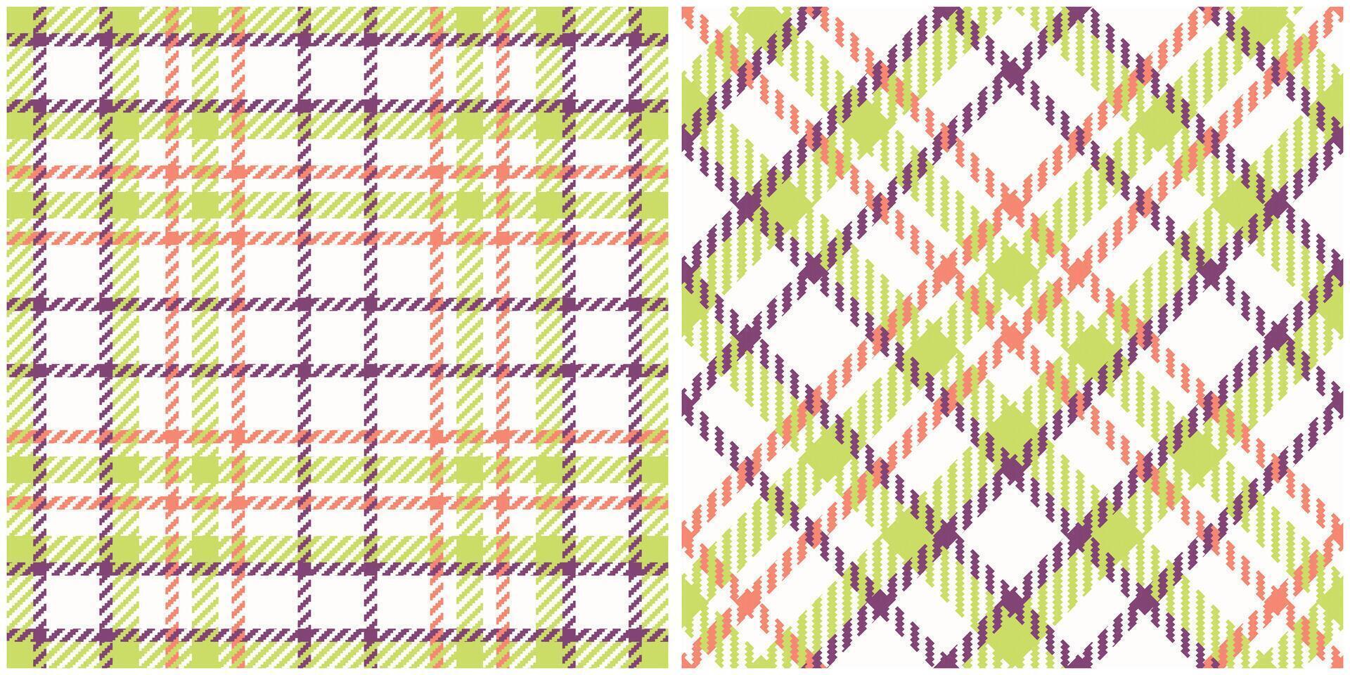 Tartan Plaid Pattern Seamless. Plaid Patterns Seamless. Seamless Tartan Illustration Set for Scarf, Blanket, Other Modern Spring Summer Autumn Winter Holiday Fabric Print. vector