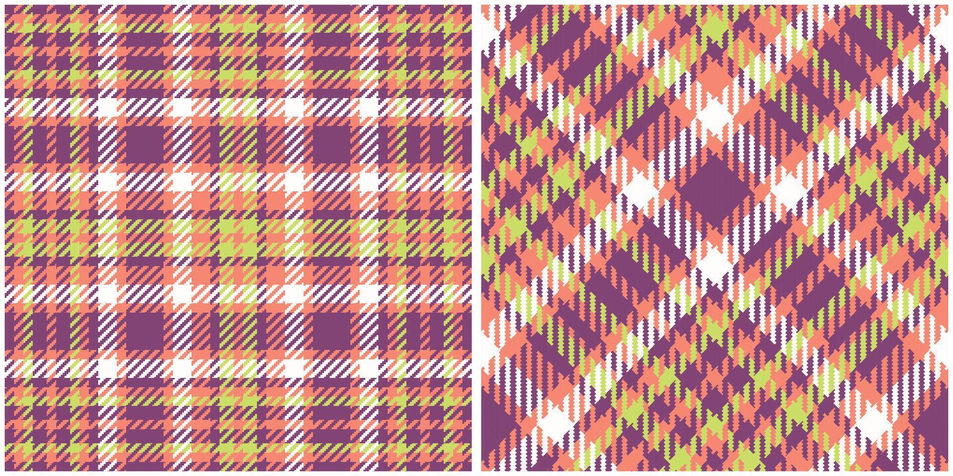 Tartan Plaid Pattern Seamless. Checker Pattern. Seamless Tartan Illustration Set for Scarf, Blanket, Other Modern Spring Summer Autumn Winter Holiday Fabric Print. vector