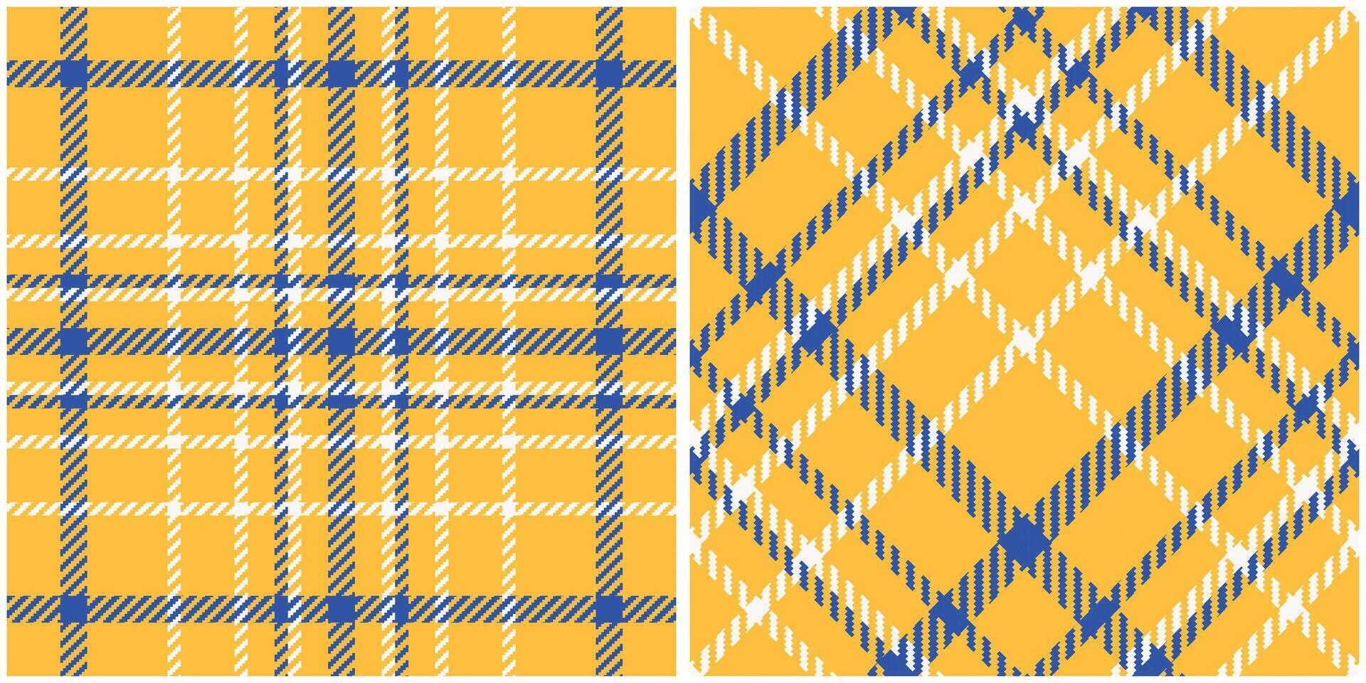 Scottish Tartan Plaid Seamless Pattern, Checkerboard Pattern. Seamless Tartan Illustration Set for Scarf, Blanket, Other Modern Spring Summer Autumn Winter Holiday Fabric Print. vector