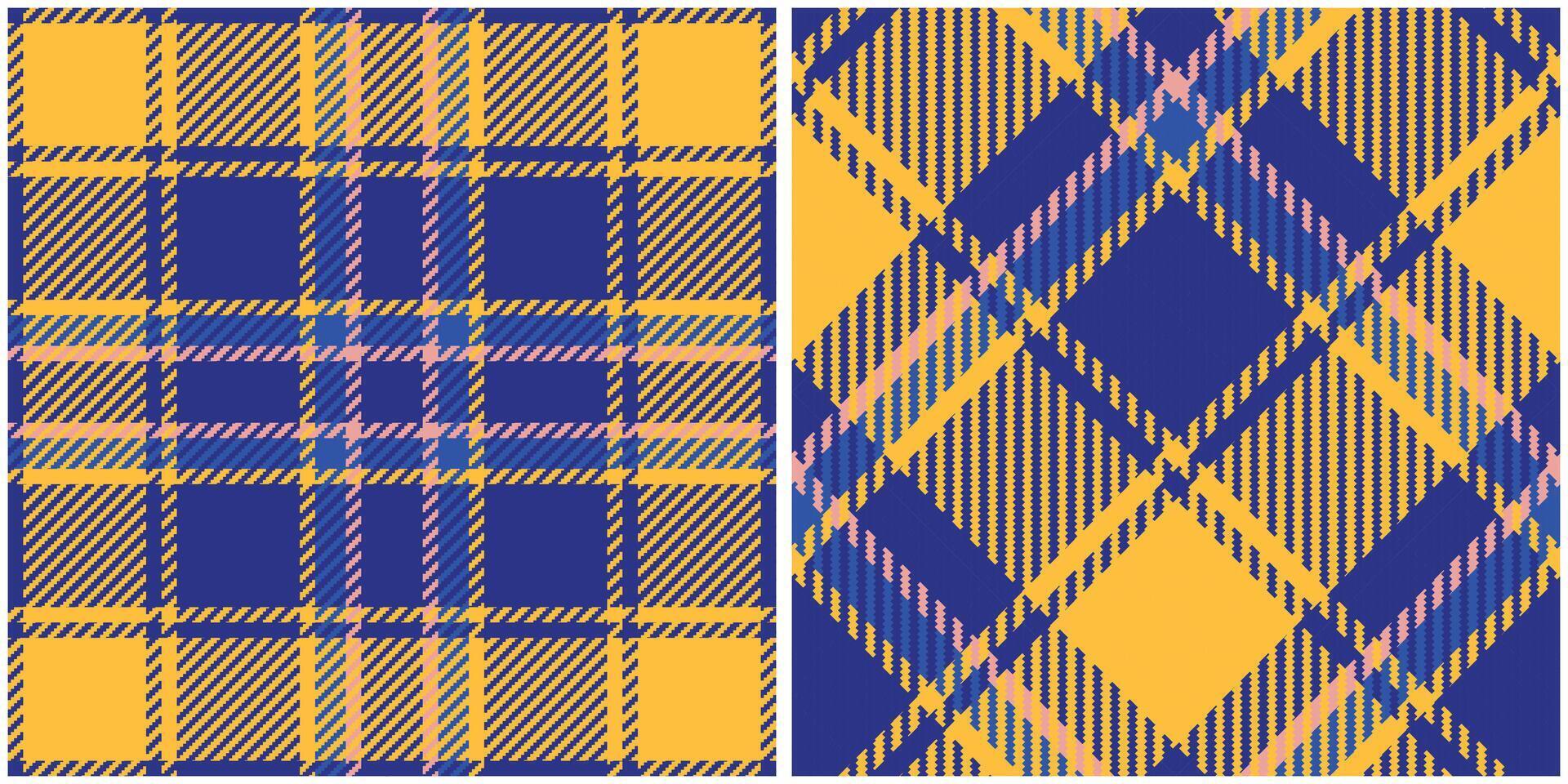 Scottish Tartan Plaid Seamless Pattern, Checker Pattern. Seamless Tartan Illustration Set for Scarf, Blanket, Other Modern Spring Summer Autumn Winter Holiday Fabric Print. vector