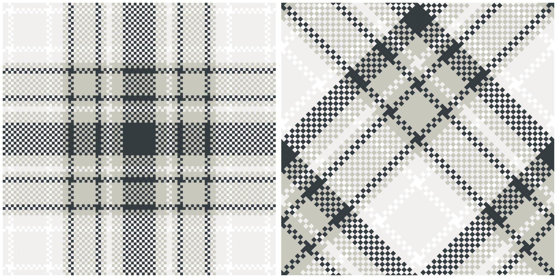 Tartan Seamless Pattern. Sweet Pastel Plaids Pattern Seamless Tartan Illustration Set for Scarf, Blanket, Other Modern Spring Summer Autumn Winter Holiday Fabric Print. vector