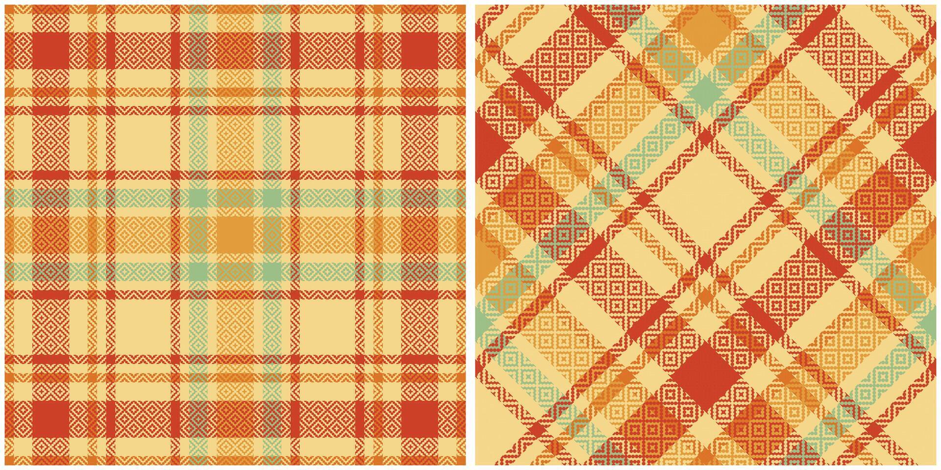Scottish Tartan Plaid Seamless Pattern, Tartan Seamless Pattern. Template for Design Ornament. Seamless Fabric Texture. Illustration vector