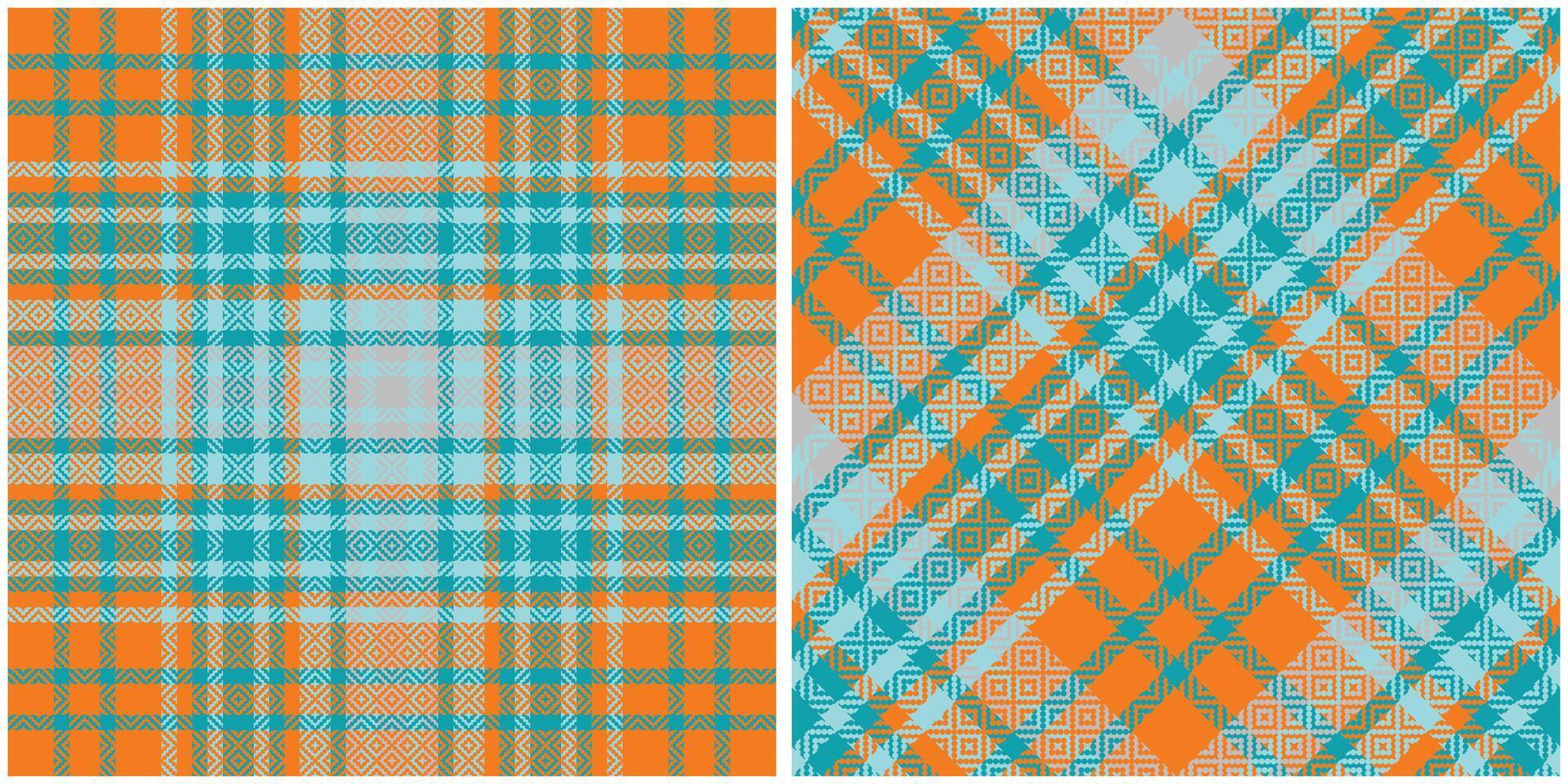 Scottish Tartan Plaid Seamless Pattern, Checker Pattern. Seamless Tartan Illustration Set for Scarf, Blanket, Other Modern Spring Summer Autumn Winter Holiday Fabric Print. vector