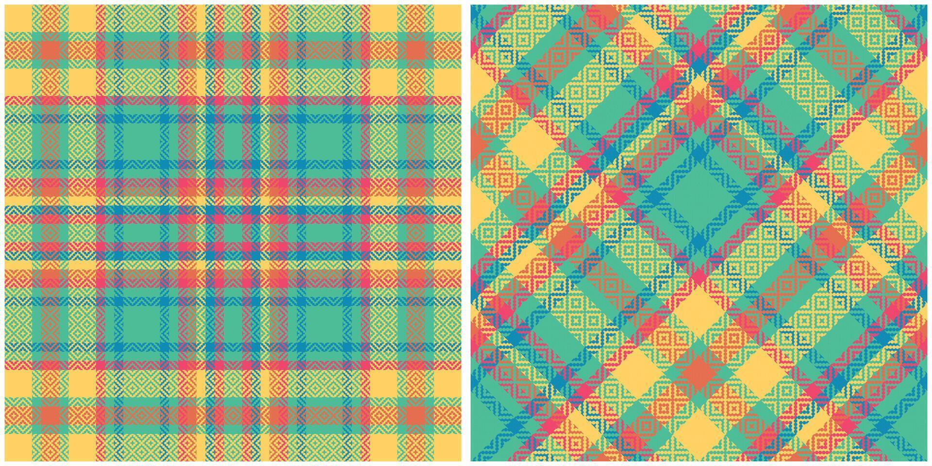 Scottish Tartan Plaid Seamless Pattern, Tartan Plaid Pattern Seamless. Seamless Tartan Illustration Set for Scarf, Blanket, Other Modern Spring Summer Autumn Winter Holiday Fabric Print. vector