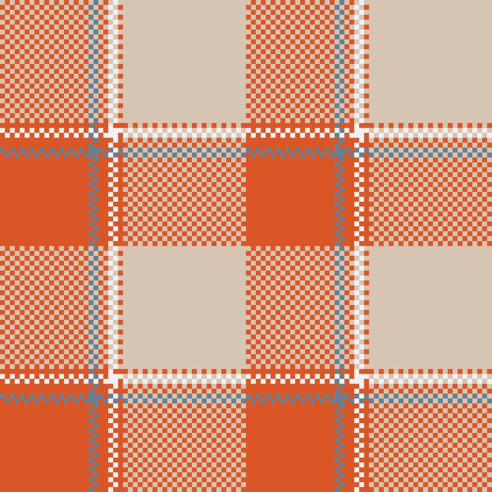 Tartan Seamless Pattern. Tartan Plaid Seamless Pattern. Seamless Tartan Illustration Set for Scarf, Blanket, Other Modern Spring Summer Autumn Winter Holiday Fabric Print. vector