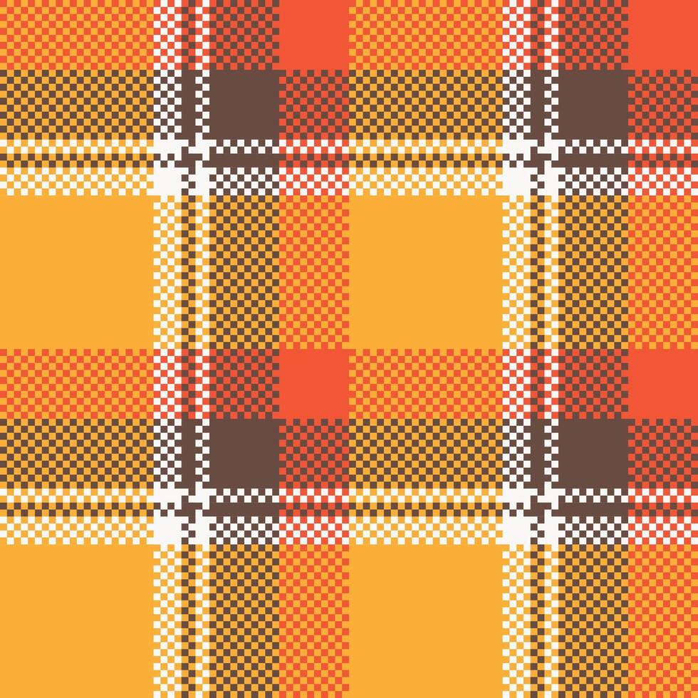 Plaid Pattern Seamless. Checkerboard Pattern Traditional Scottish Woven Fabric. Lumberjack Shirt Flannel Textile. Pattern Tile Swatch Included. vector