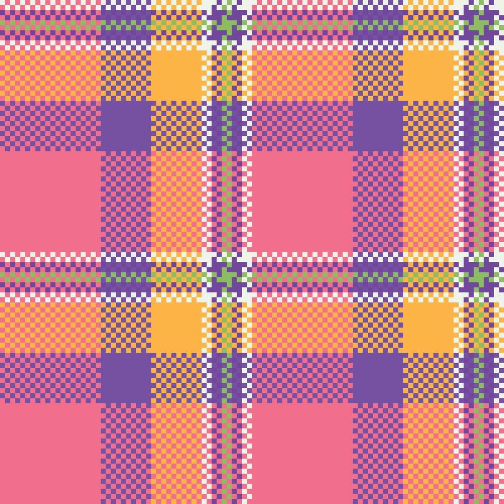 Scottish Tartan Pattern. Tartan Plaid Seamless Pattern. Seamless Tartan Illustration Set for Scarf, Blanket, Other Modern Spring Summer Autumn Winter Holiday Fabric Print. vector