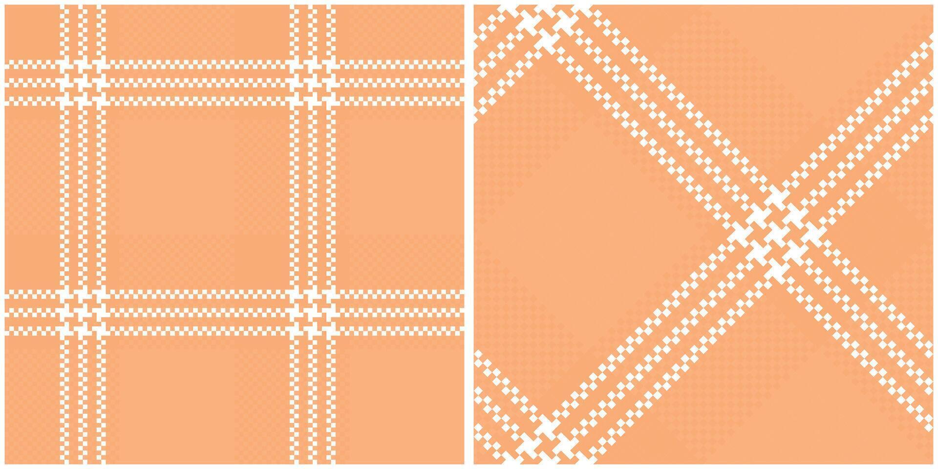 Tartan Seamless Pattern. Classic Plaid Tartan Seamless Tartan Illustration Set for Scarf, Blanket, Other Modern Spring Summer Autumn Winter Holiday Fabric Print. vector