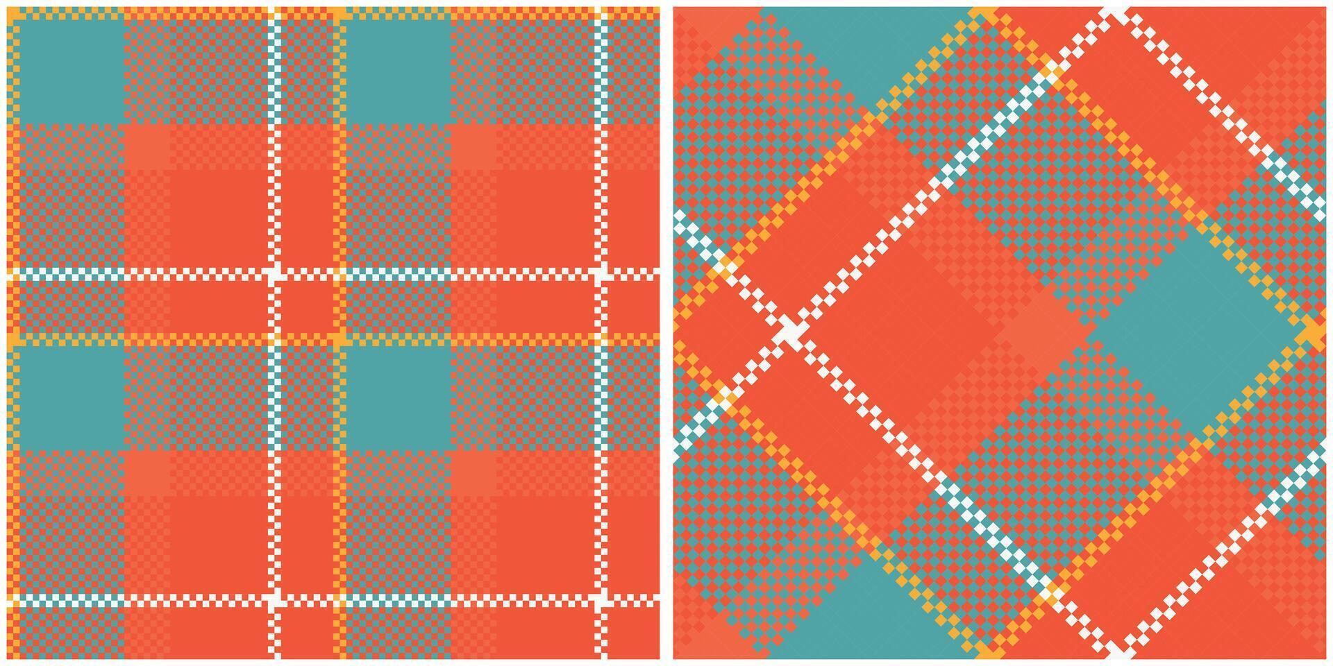 Tartan Pattern Seamless. Sweet Checkerboard Pattern Seamless Tartan Illustration Set for Scarf, Blanket, Other Modern Spring Summer Autumn Winter Holiday Fabric Print. vector