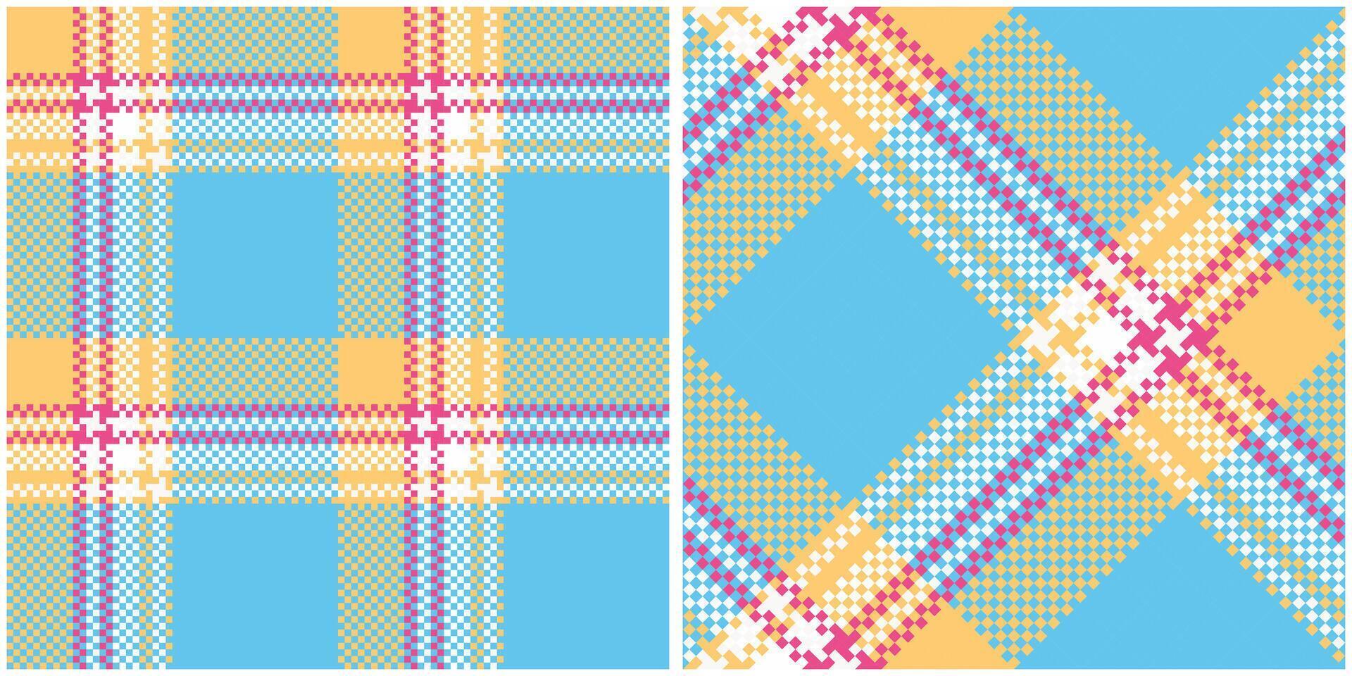 Plaids Pattern Seamless. Classic Plaid Tartan Seamless Tartan Illustration Set for Scarf, Blanket, Other Modern Spring Summer Autumn Winter Holiday Fabric Print. vector