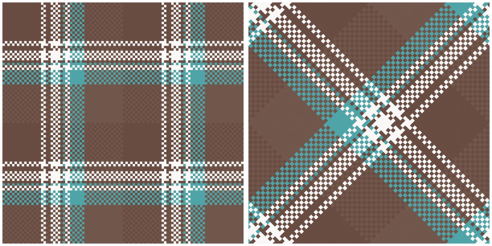 Plaid Pattern Seamless. Checkerboard Pattern Seamless Tartan Illustration Set for Scarf, Blanket, Other Modern Spring Summer Autumn Winter Holiday Fabric Print. vector