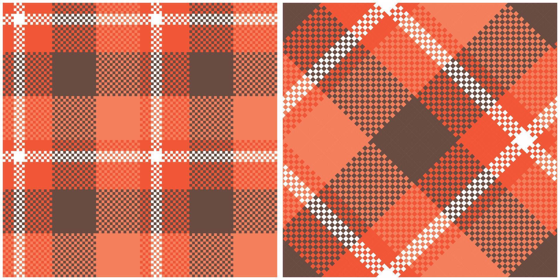 Plaid Pattern Seamless. Scottish Tartan Pattern Seamless Tartan Illustration Set for Scarf, Blanket, Other Modern Spring Summer Autumn Winter Holiday Fabric Print. vector