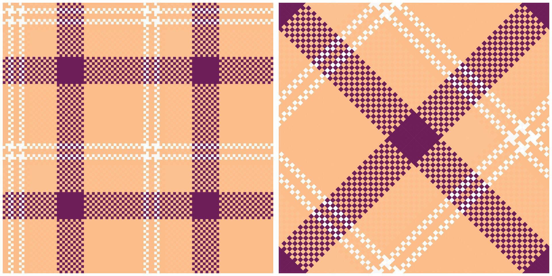 Scottish Tartan Seamless Pattern. Plaids Pattern Seamless Seamless Tartan Illustration Set for Scarf, Blanket, Other Modern Spring Summer Autumn Winter Holiday Fabric Print. vector