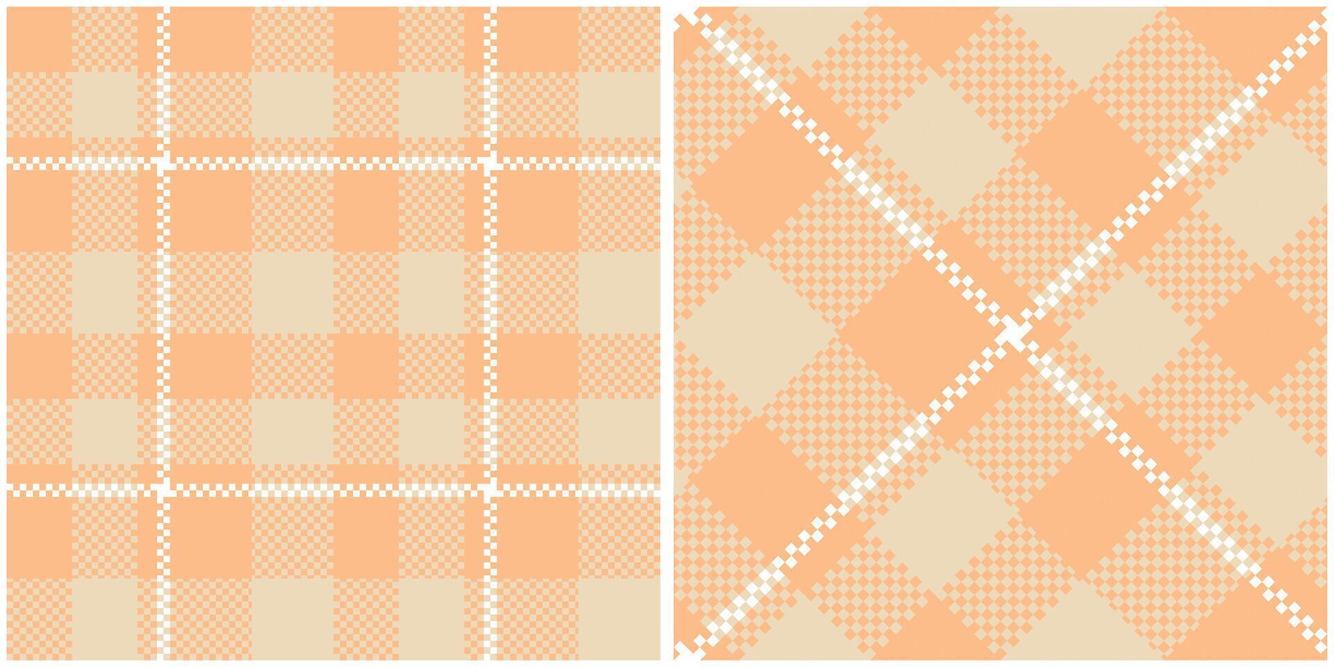 Scottish Tartan Seamless Pattern. Plaid Pattern Seamless Seamless Tartan Illustration Set for Scarf, Blanket, Other Modern Spring Summer Autumn Winter Holiday Fabric Print. vector
