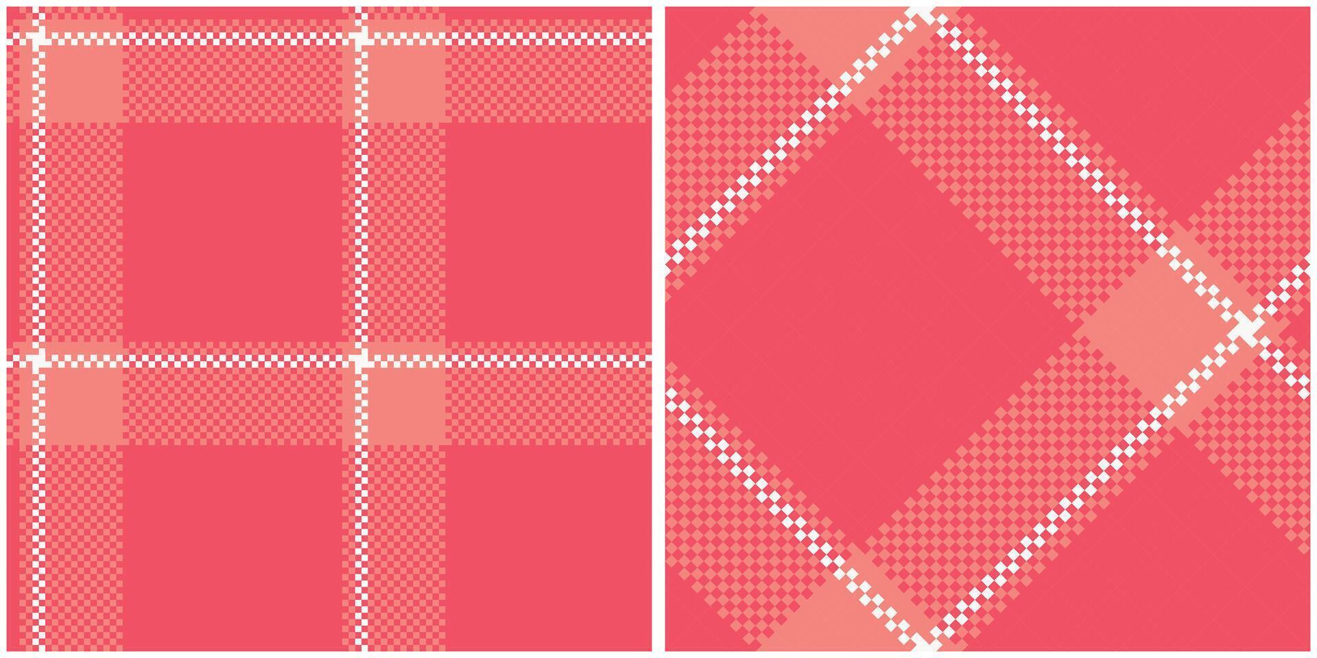 Scottish Tartan Seamless Pattern. Checkerboard Pattern Seamless Tartan Illustration Set for Scarf, Blanket, Other Modern Spring Summer Autumn Winter Holiday Fabric Print. vector