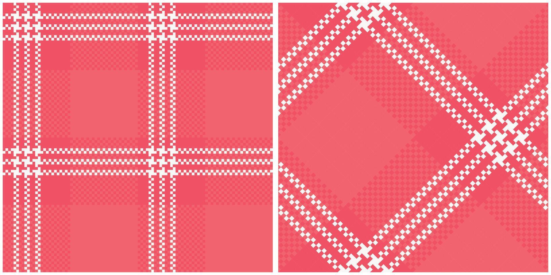 Scottish Tartan Seamless Pattern. Checker Pattern Seamless Tartan Illustration Set for Scarf, Blanket, Other Modern Spring Summer Autumn Winter Holiday Fabric Print. vector