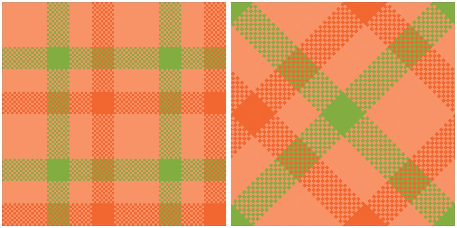 Scottish Tartan Seamless Pattern. Tartan Plaid Seamless Pattern. Seamless Tartan Illustration Set for Scarf, Blanket, Other Modern Spring Summer Autumn Winter Holiday Fabric Print. vector